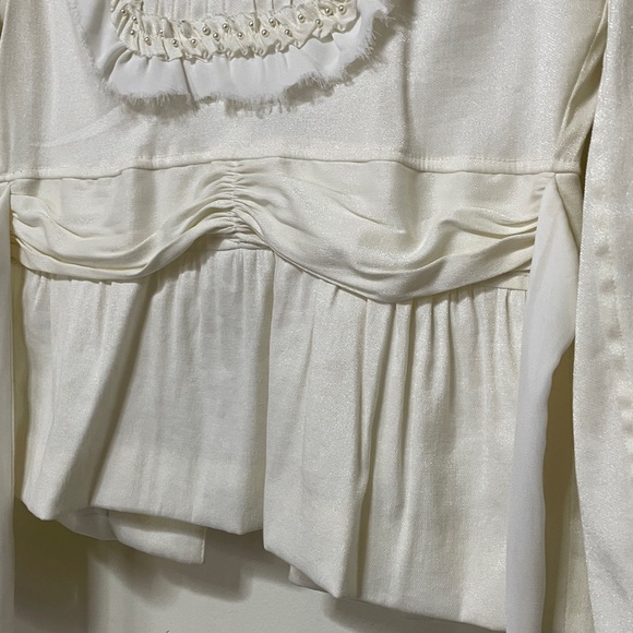 Cream Ruffle Jacket - Picture 8 of 10